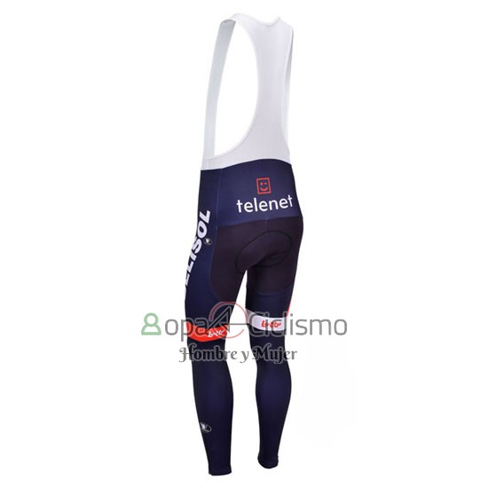 Lotto Belisol Ropa Ciclismo Culotte Largo 2013 Mangas Largas Violeta y Blanco